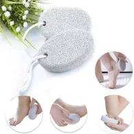 Natural White Bath Oval Shape Pumice Stone Foot Scrubber